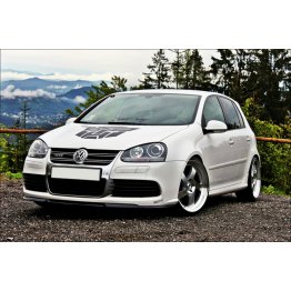 Накладка сплиттер на передний бампер на Volkswagen Golf V R32 Cupra